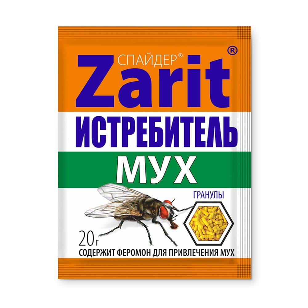 Картинка продукта Средство от мух гранулы ИСТРЕБИТЕЛЬ Спайдер Зарит , 20г
